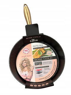 MG home ROSE GOLD tradičná panvica 20 cm nepriľnavá (nepriľnavá)